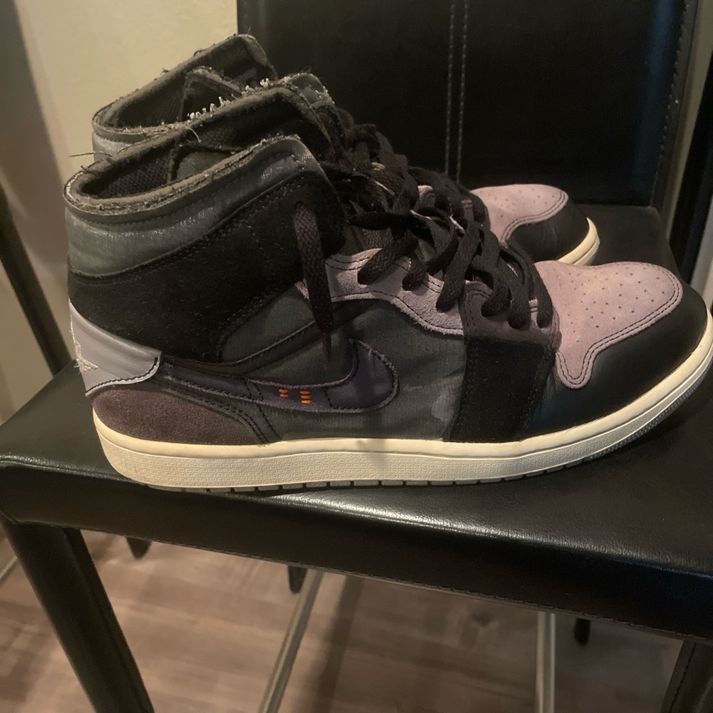Nike Air Jordan 1 Mid SE Craft Men's Size 11 Shoes Black Cement Gray